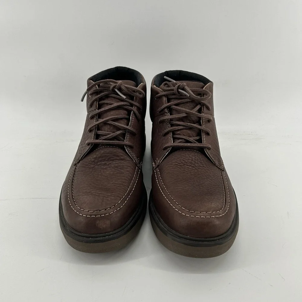 Clarks Unstructured Gore Tex Chukka Boots Mens 11W Brown Leather NEW‎